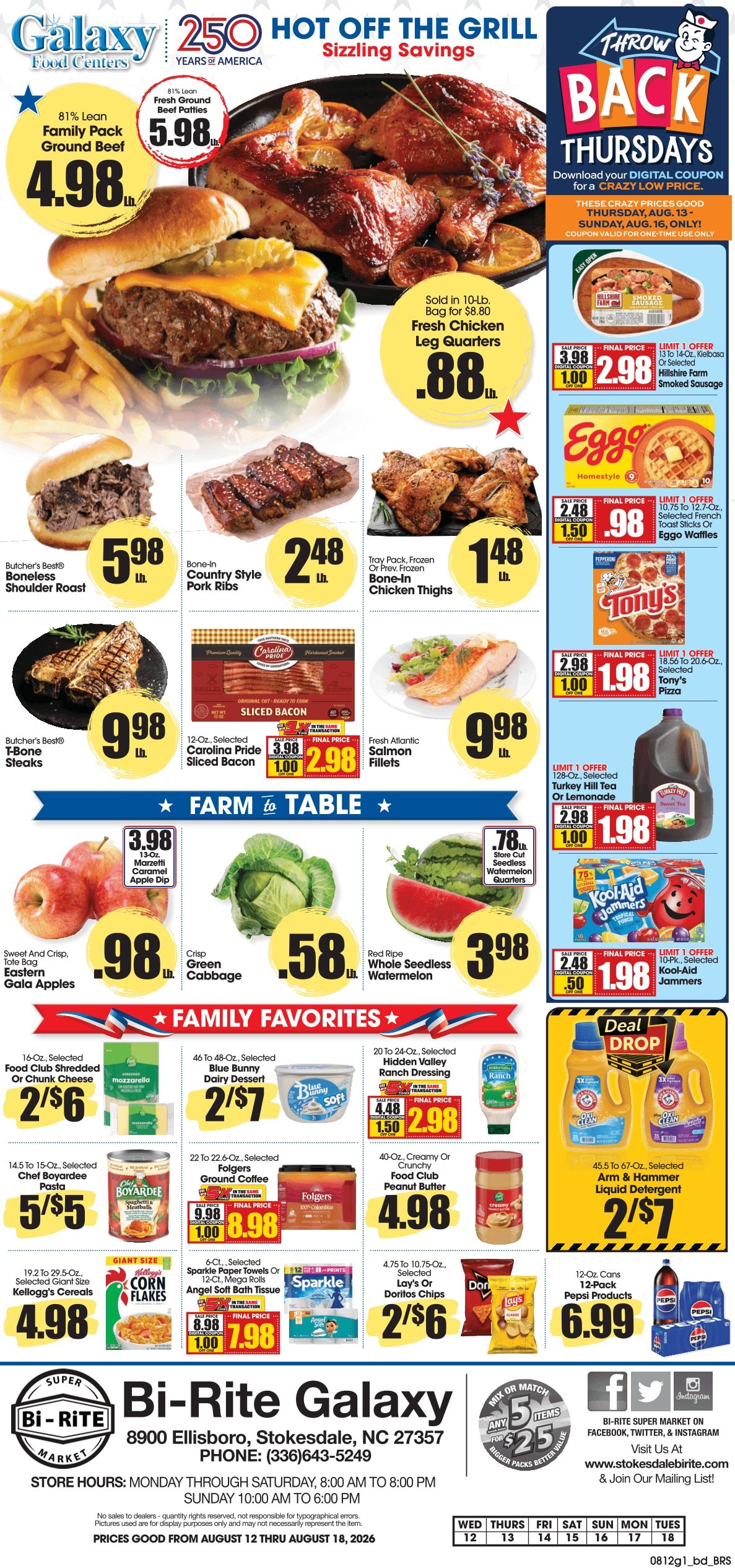 Stokesdale Bi-Rite (8900 Ellisboro Rd, Stokesdale, NC) Weekly Ad August 12 - 18, 2026