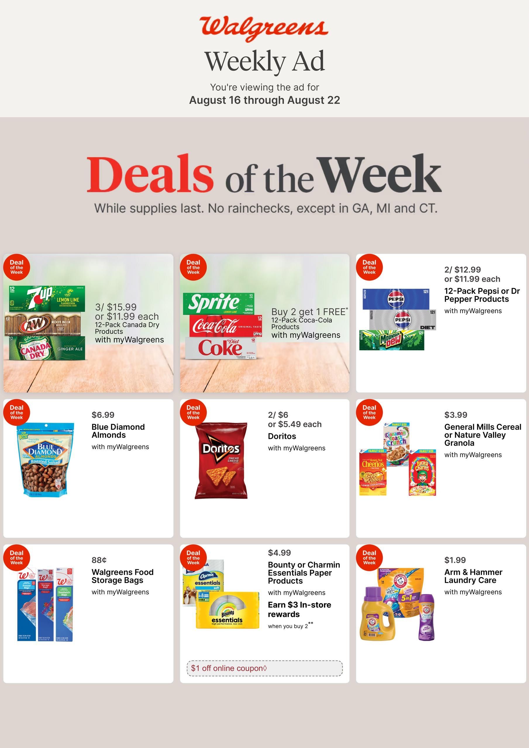 Walgreens (KY) Weekly Ad August 16 - 22, 2026
