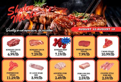Shuler Meats Weekly Ad August 12 - 18, 2026