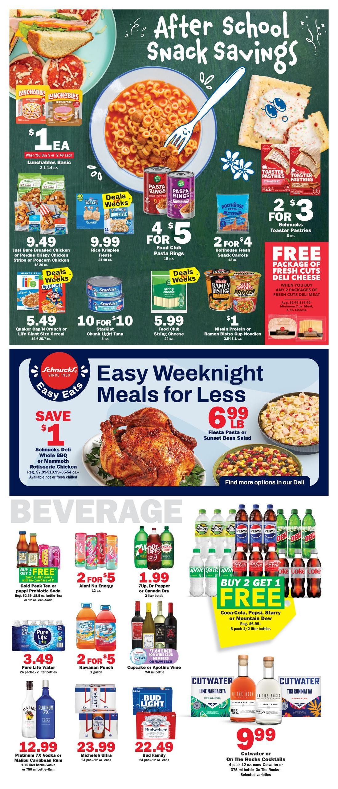 Schnucks (Peoria–Creve Coeur Area, IL) Weekly Print Weekly Ad August 19 - 25, 2026