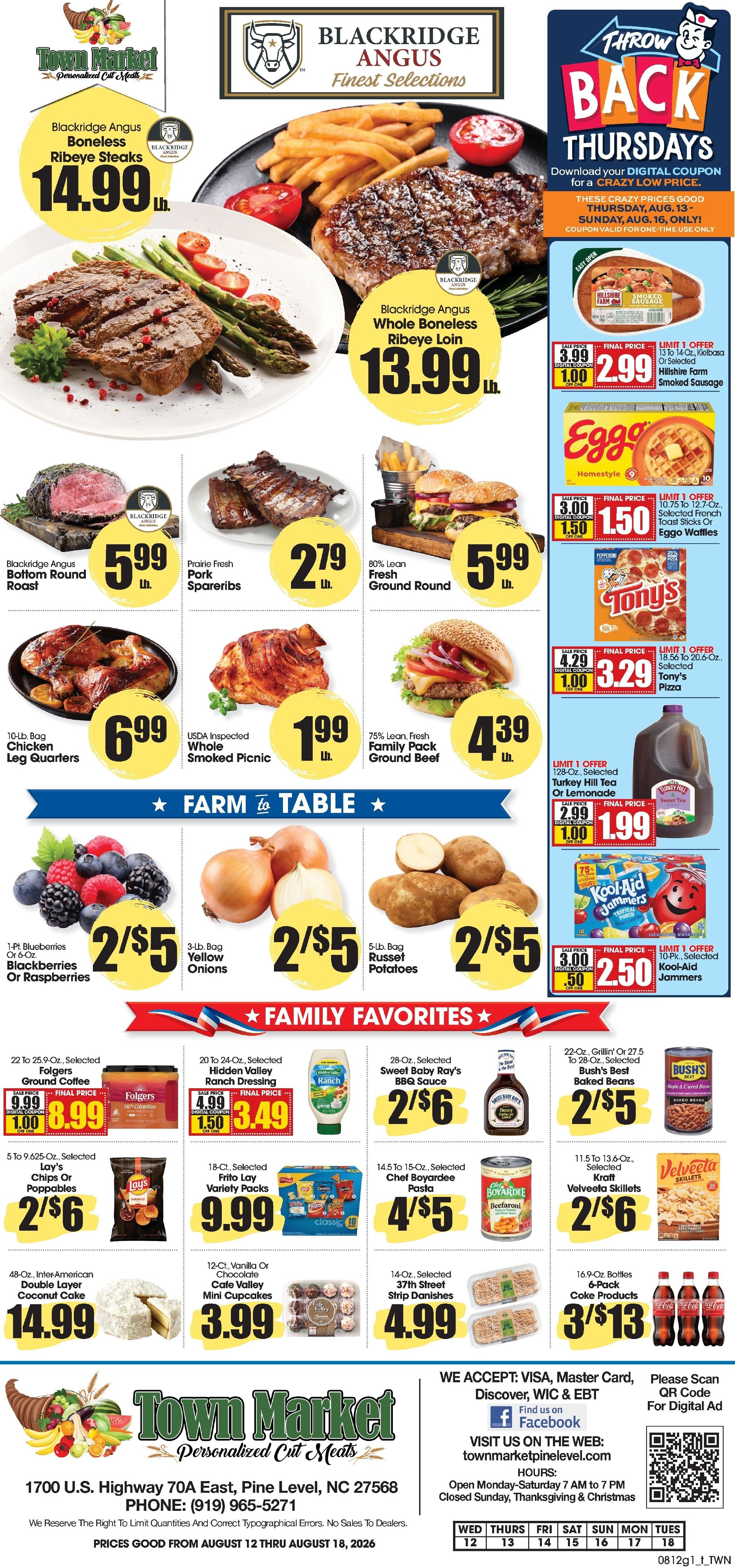 Town Market Weekly Ad August 12 - 18, 2026