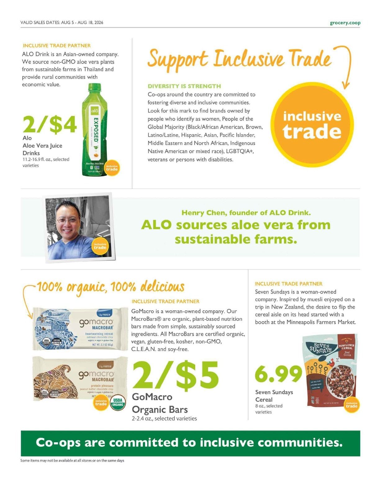French Broad Food Co-op Co+op Deals Weekly Ad August 5 - 18, 2026