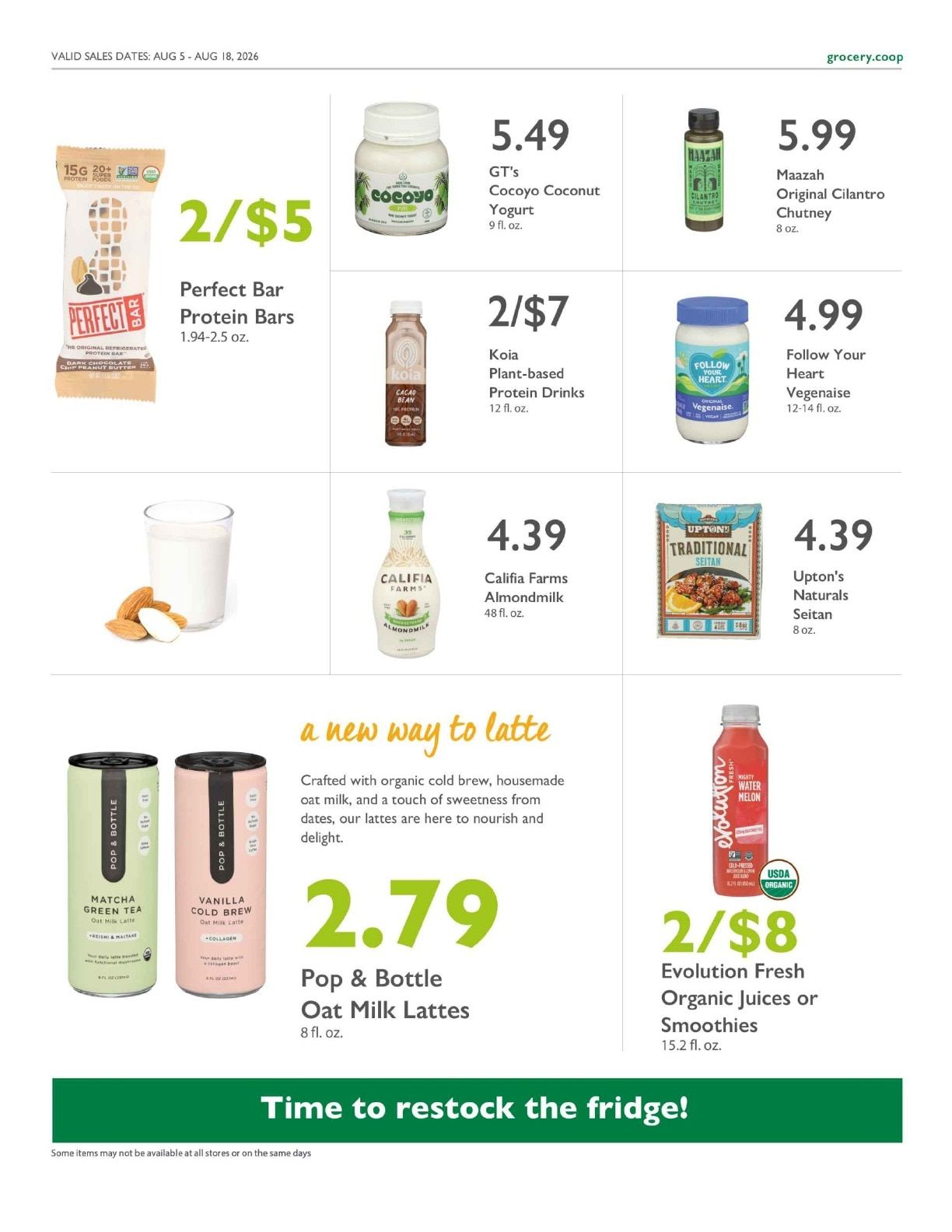 Weaver Street Market Co+op Deals Weekly Ad August 5 - 18, 2026