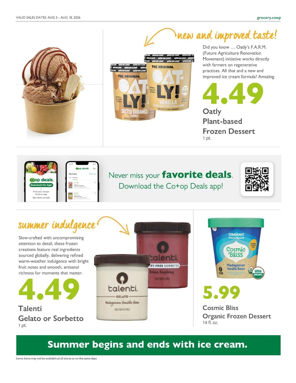 Weaver Street Market Co+op Deals Weekly Ad August 5 - 18, 2026