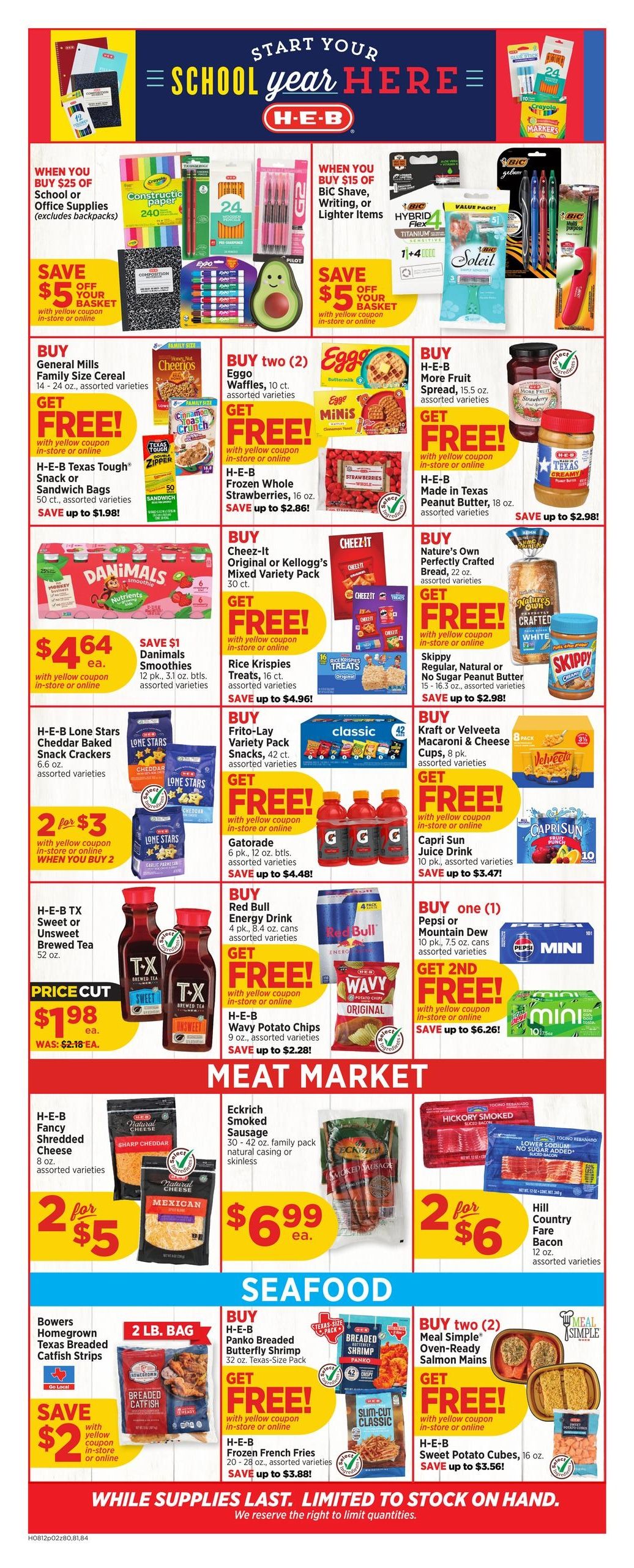H-E-B (Beaumont Area, TX) Weekly Ad August 12 - 18, 2026