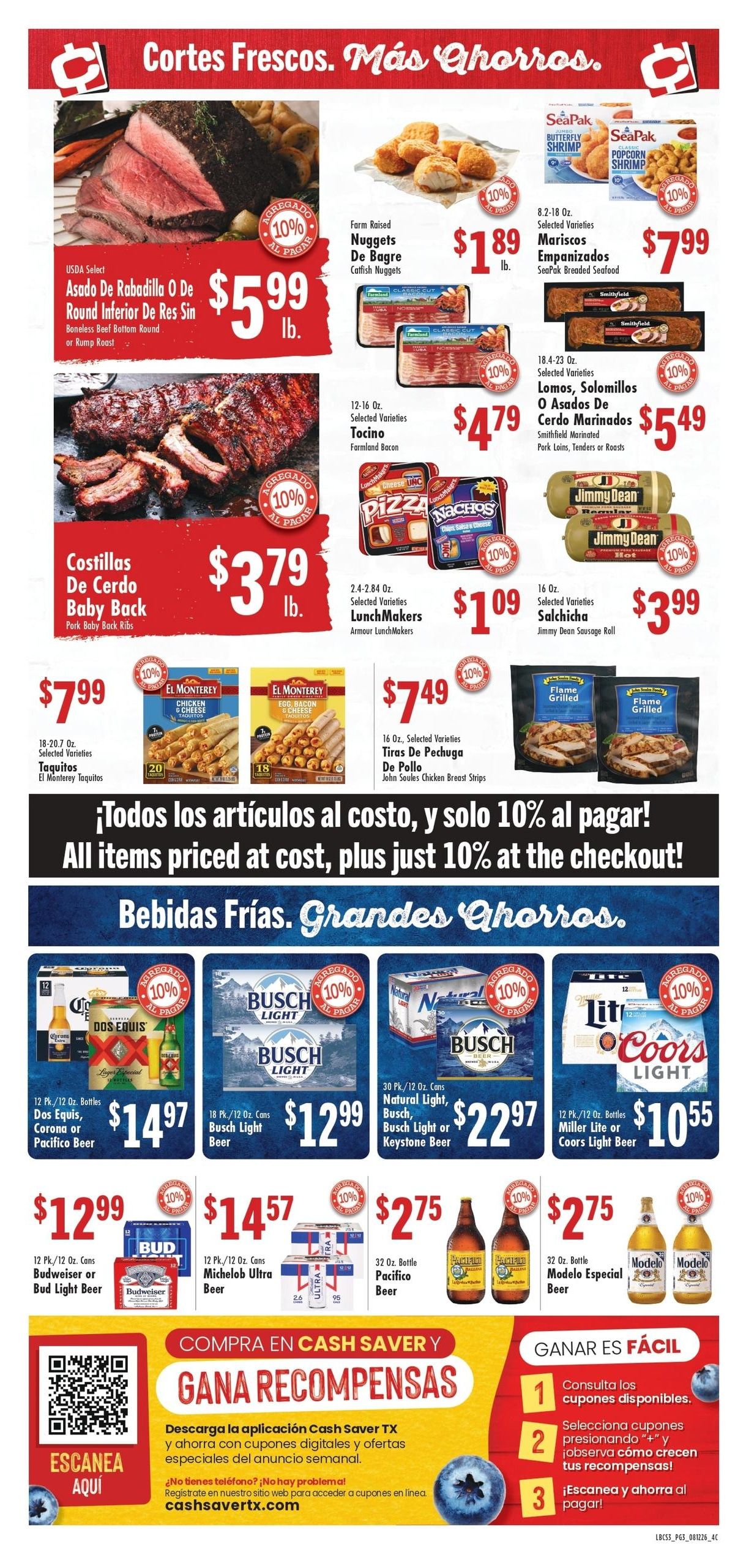 Cash Saver Texas (Odessa Area, TX) Weekly Ad August 12 - 18, 2026
