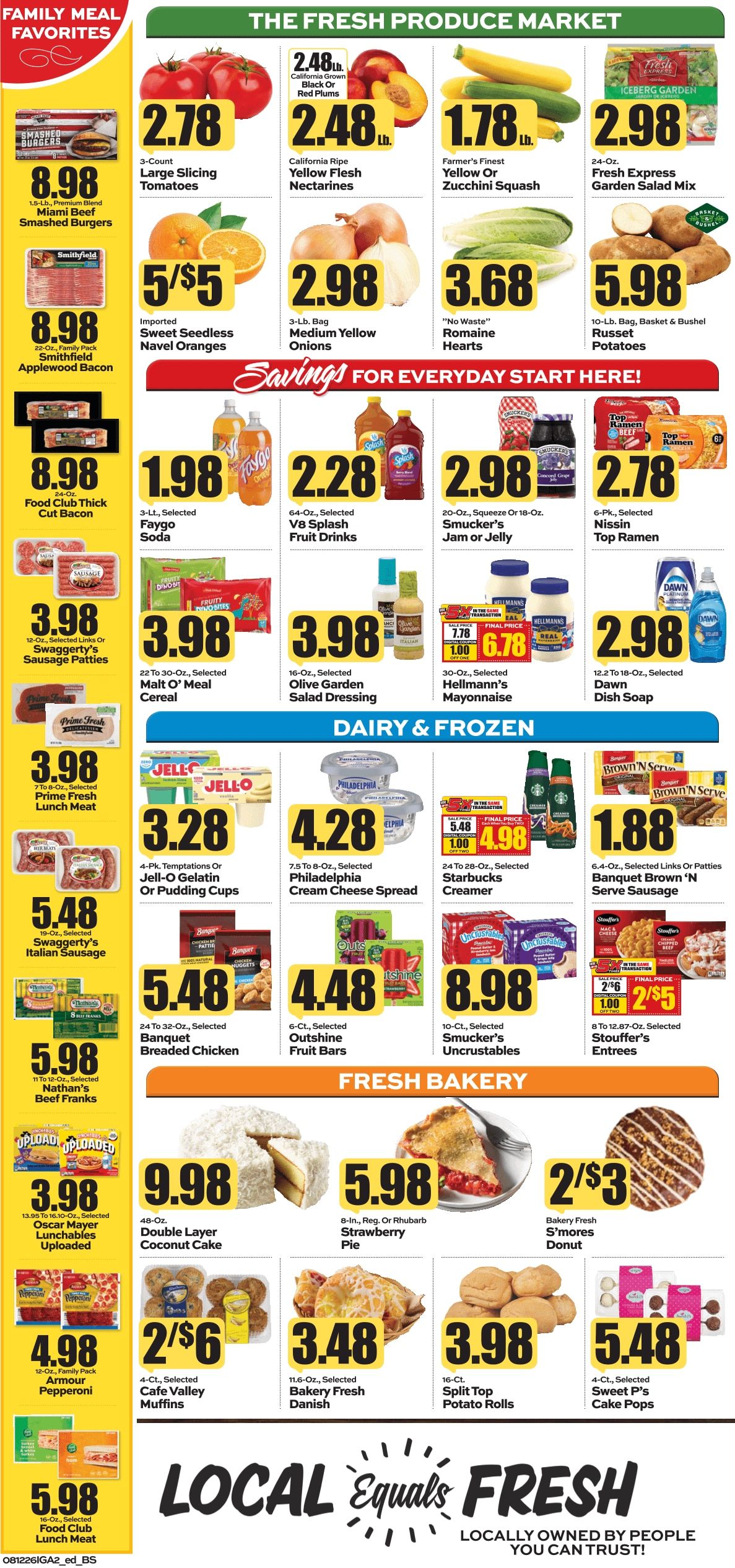 G&R IGA (109 Baker St, Webster Springs, WV) Weekly Ad August 12 - 18, 2026