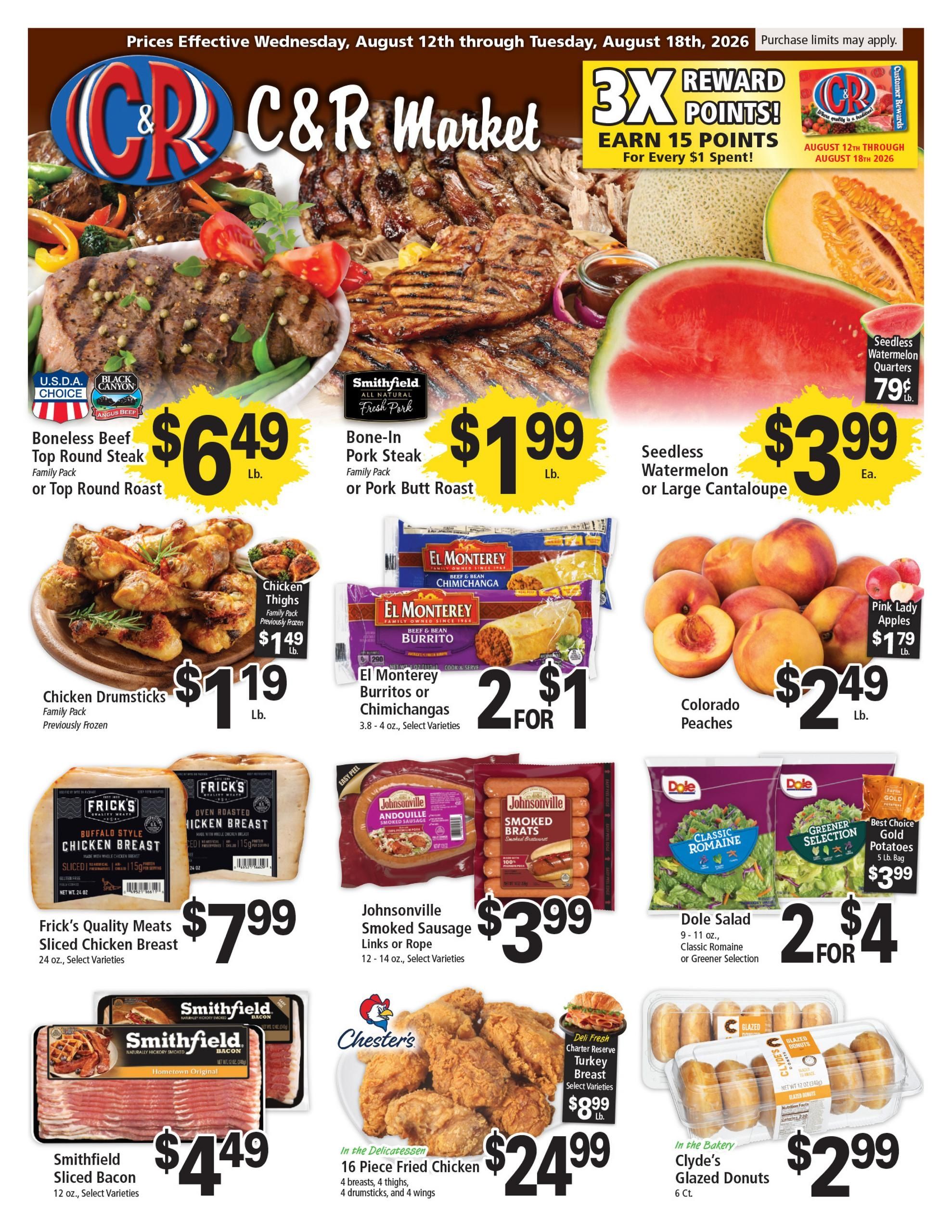 C&R Supermarkets Weekly Ad August 12 - 18, 2026