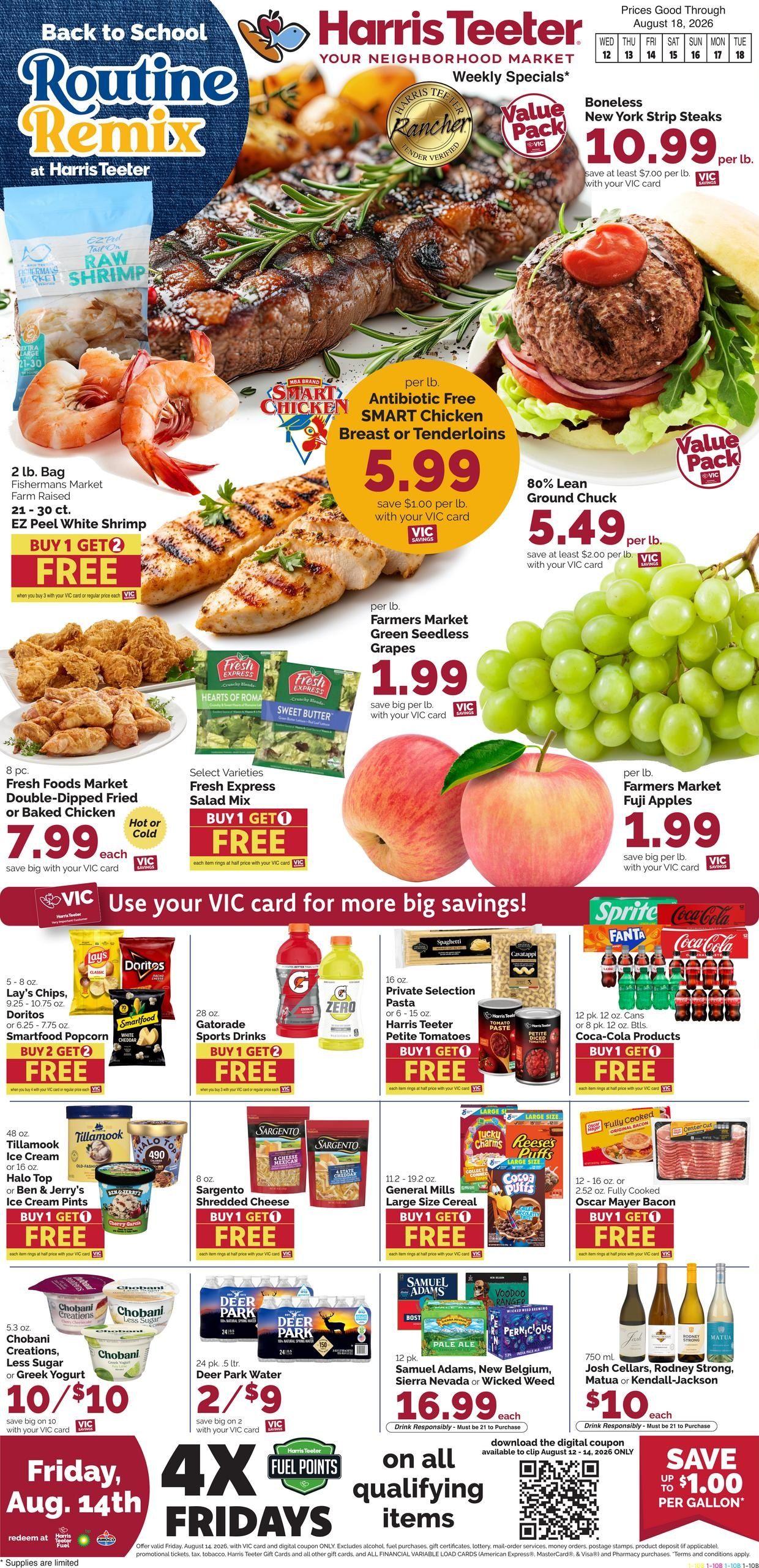 Harris Teeter (NC) Weekly Ad August 12 - 18, 2026