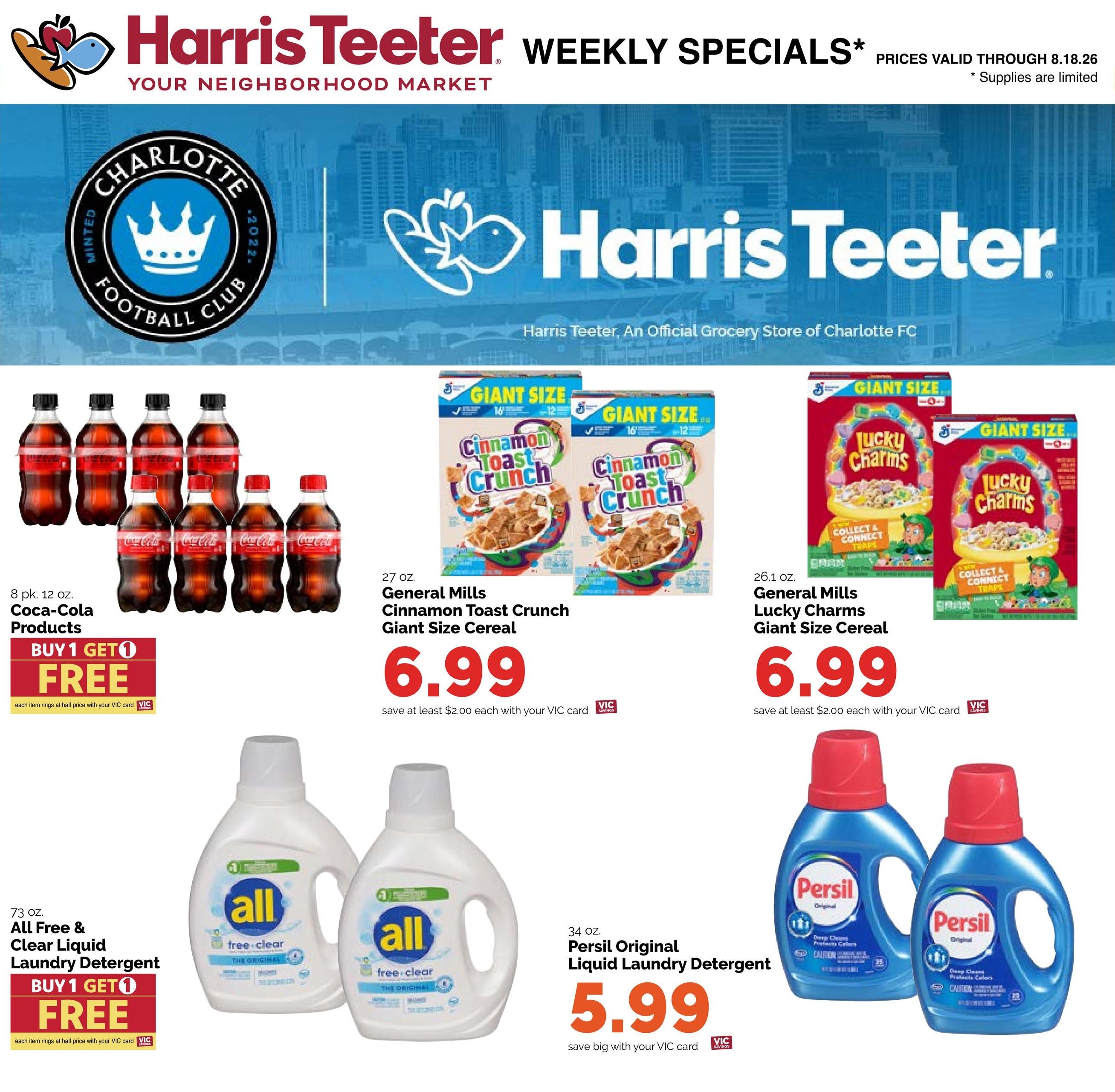 Harris Teeter (NC) Weekly Ad August 12 - 18, 2026