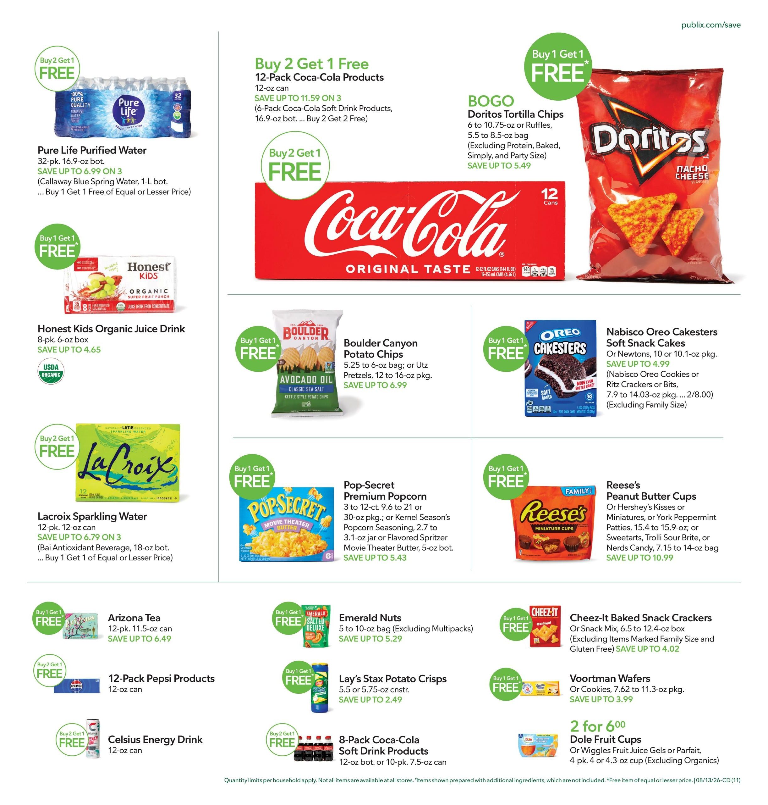 Publix (Rocky Mount–Raleigh Area, NC) Weekly Ad August 12 - 18, 2026