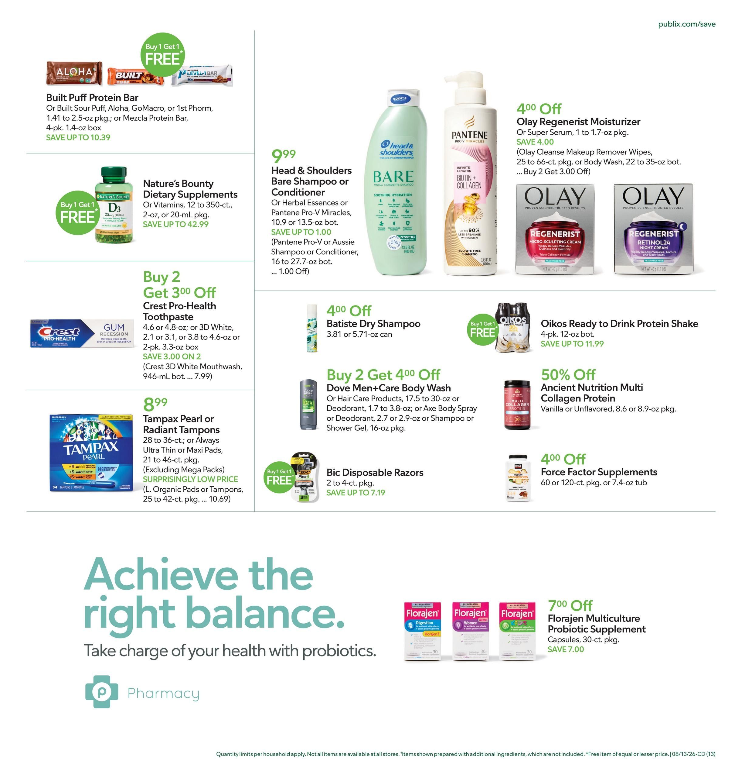 Publix (Rocky Mount–Raleigh Area, NC) Weekly Ad August 12 - 18, 2026