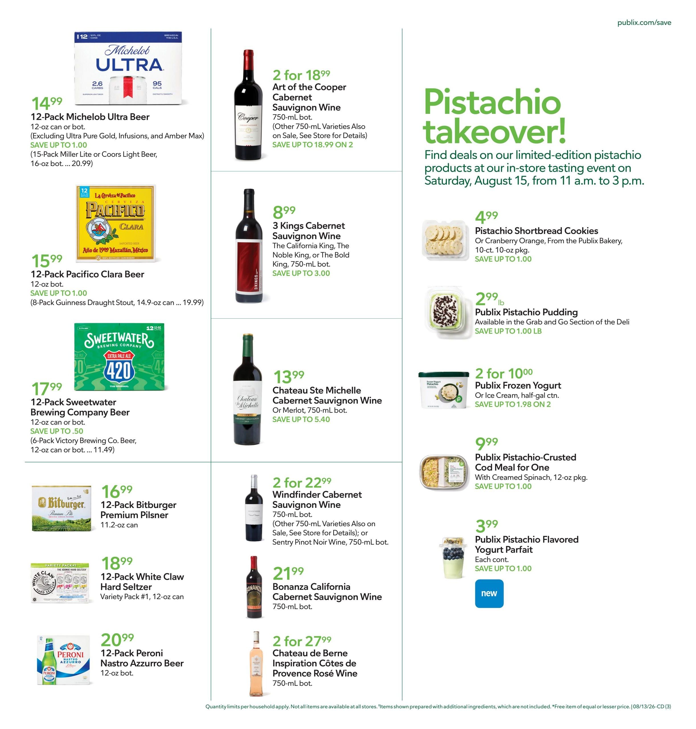 Publix (Rocky Mount–Raleigh Area, NC) Weekly Ad August 12 - 18, 2026