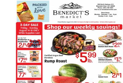 Benedict's Market Weekly Ad August 12 - 18, 2026