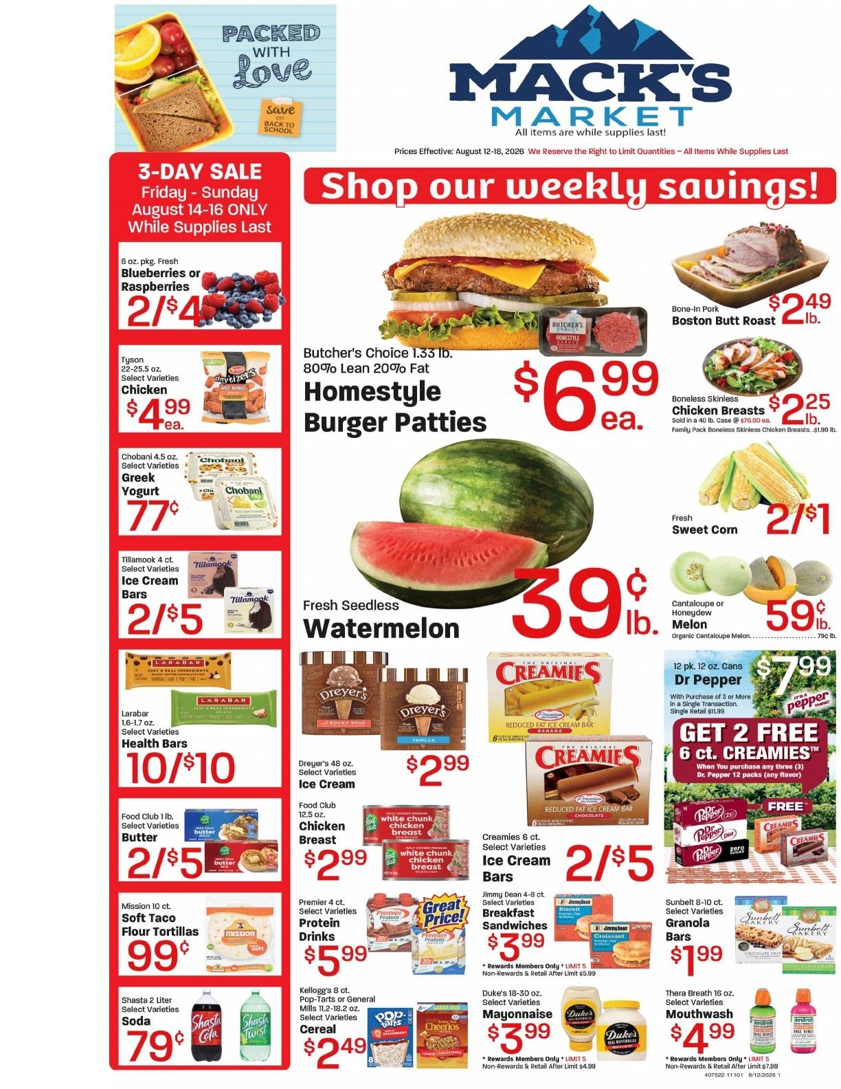 Mack's Market Weekly Ad August 12 - 18, 2026