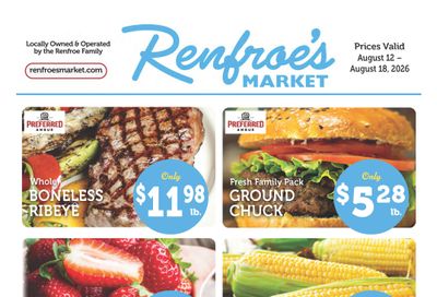 Renfroe's Market Weekly Ad August 12 - 18, 2026