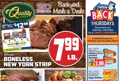 Quality Foods Weekly Ad August 12 - 18, 2026