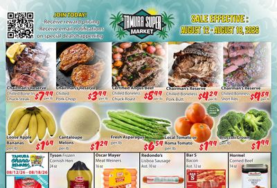 Tamura Super Market Weekly Ad August 12 - 18, 2026