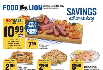Food Lion (Athens–Hull Area, GA) Weekly Ad August 12 - 18, 2026