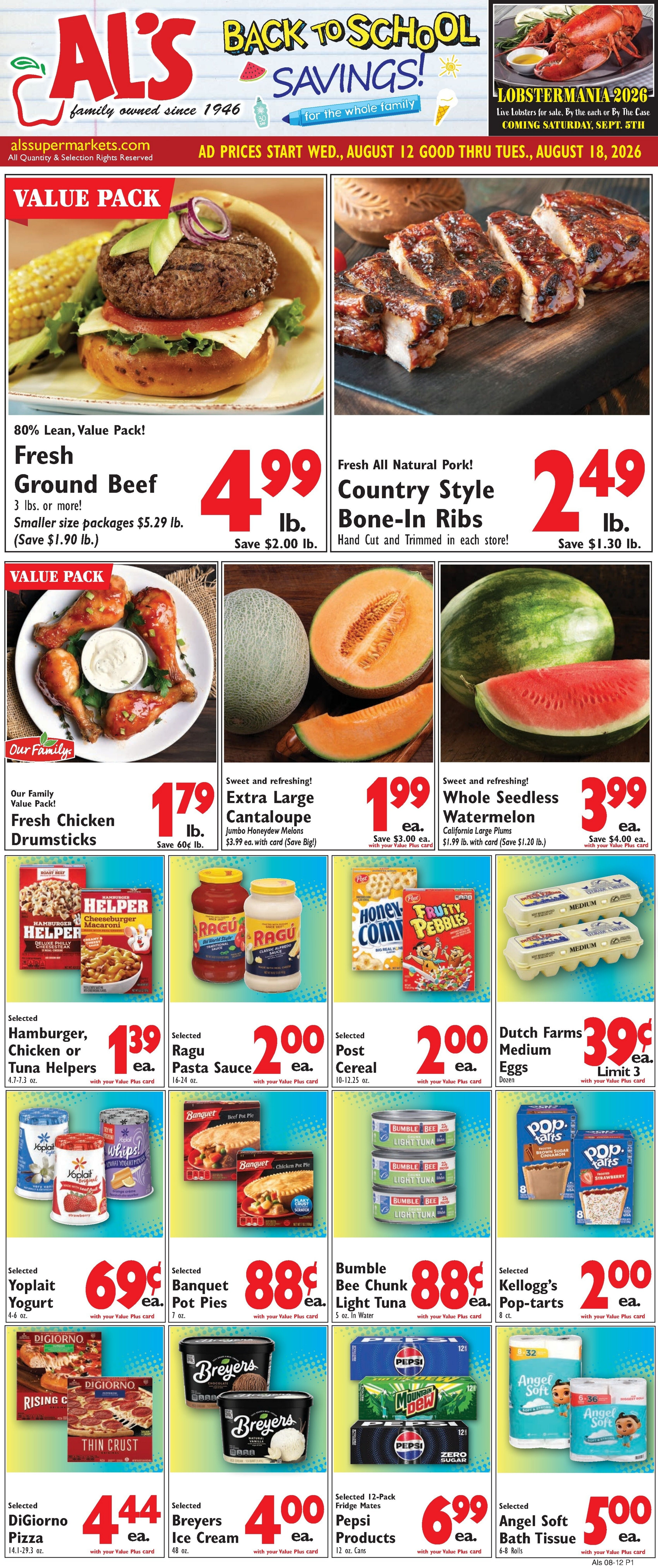 Al's Supermarket (Indiana) Weekly Ad August 12 - 18, 2026