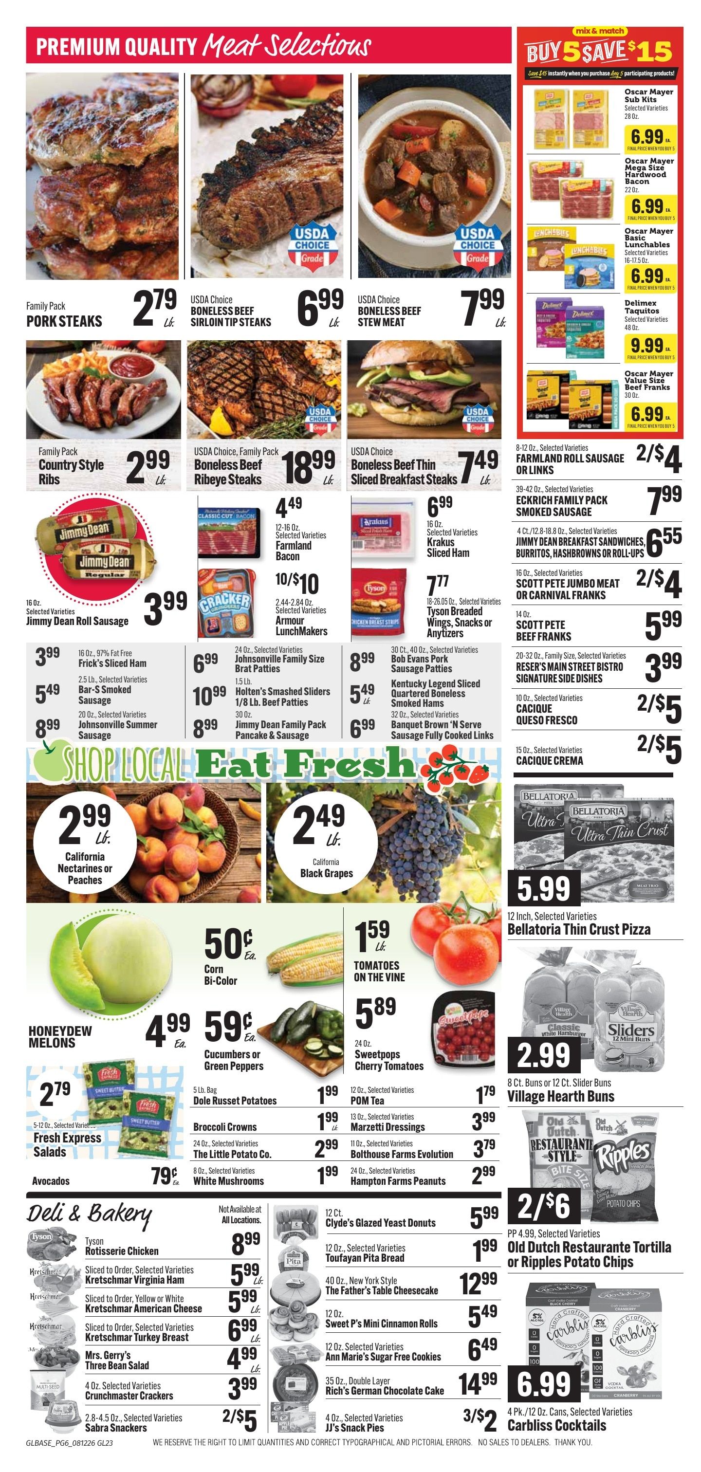 Bender's Foods (Bellevue, IA) Weekly Ad August 12 - 18, 2026