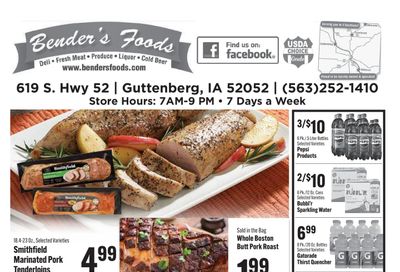 Bender's Foods (Guttenberg, IA) Weekly Ad August 12 - 18, 2026