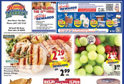 Randy's Neighborhood Market (Clear Lake, IA) Weekly Ad August 12 - 18, 2026