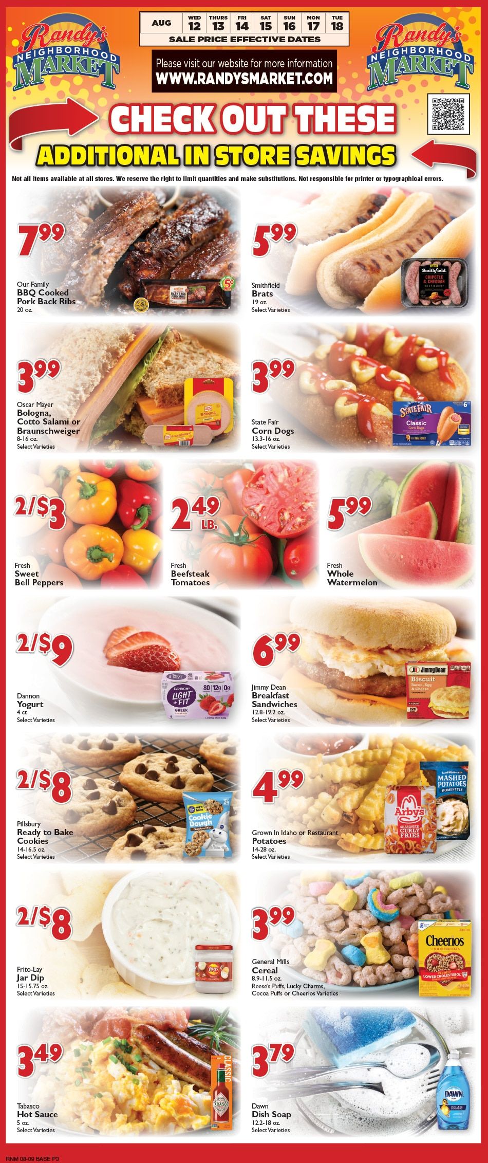 Randy's Neighborhood Market (Wisconsin) Weekly Ad August 12 - 18, 2026