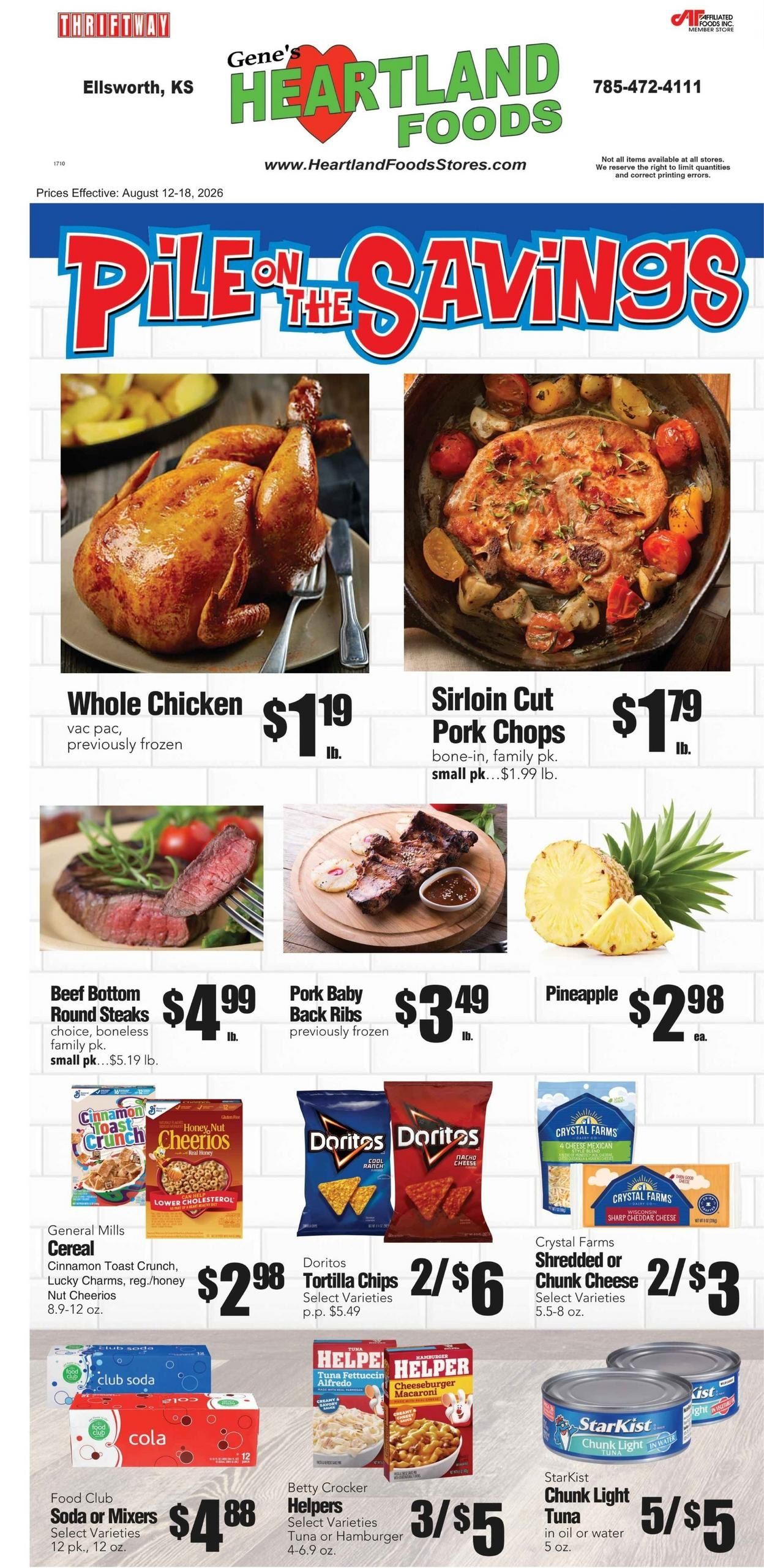 Gene's Heartland Foods USA Weekly Ad August 12 - 18, 2026