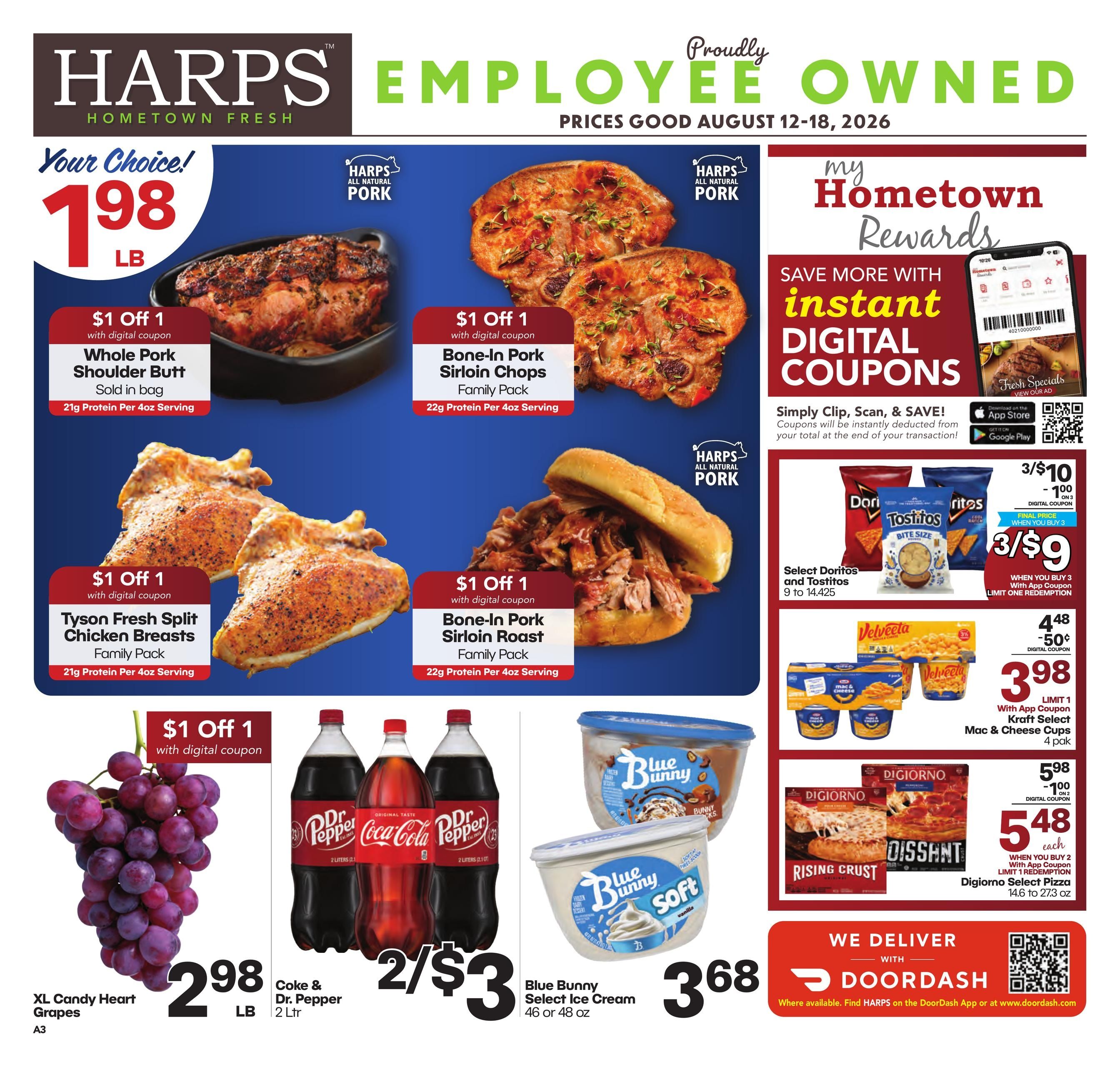 Harps Foods (AR) Weekly Ad August 12 - 18, 2026