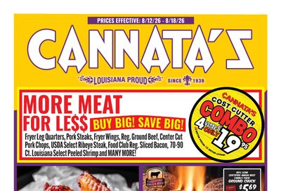 Cannata's Family Market Weekly Ad August 12 - 18, 2026