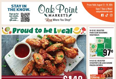 Oak Point Fresh Market Weekly Ad August 12 - 18, 2026