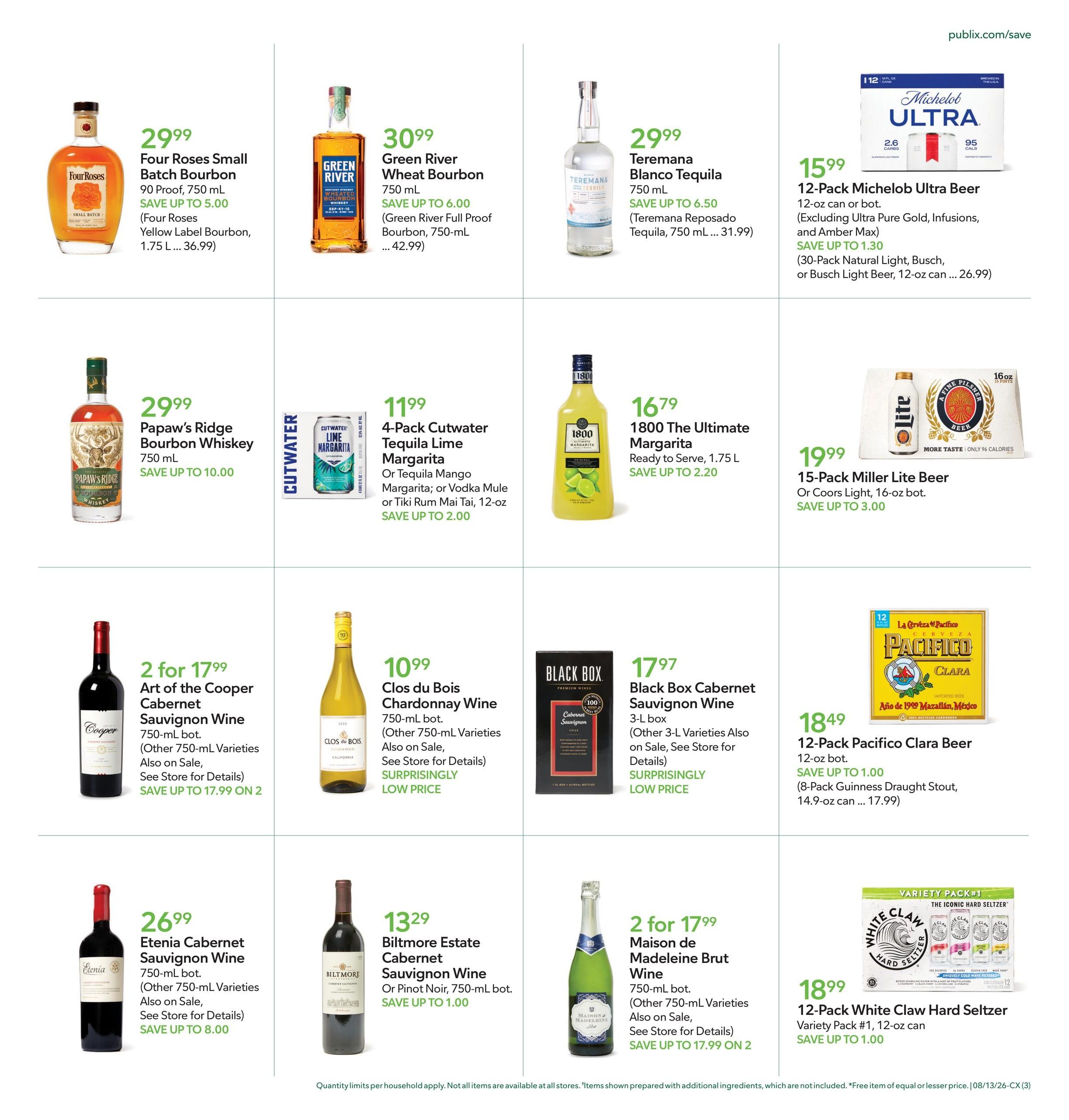 Publix (Lexington–Versailles Area, KY) Weekly Ad August 12 - 18, 2026