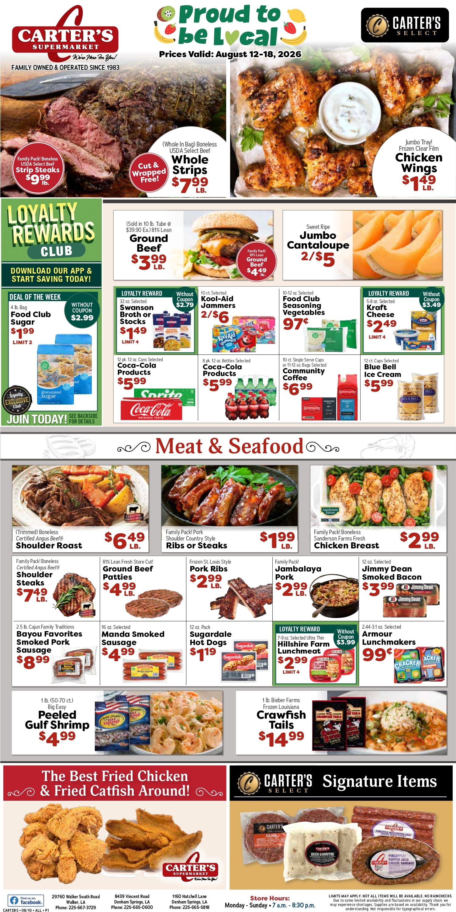Carter's Supermarket Weekly Ad August 12 - 18, 2026