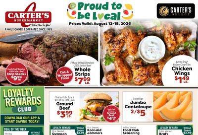 Carter's Supermarket Weekly Ad August 12 - 18, 2026