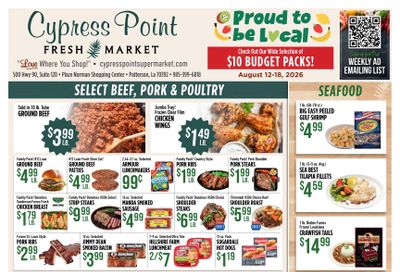 Cypress Point Fresh Market Weekly Ad August 12 - 18, 2026