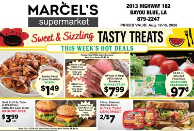 Marcel's Supermarket Weekly Ad August 12 - 18, 2026