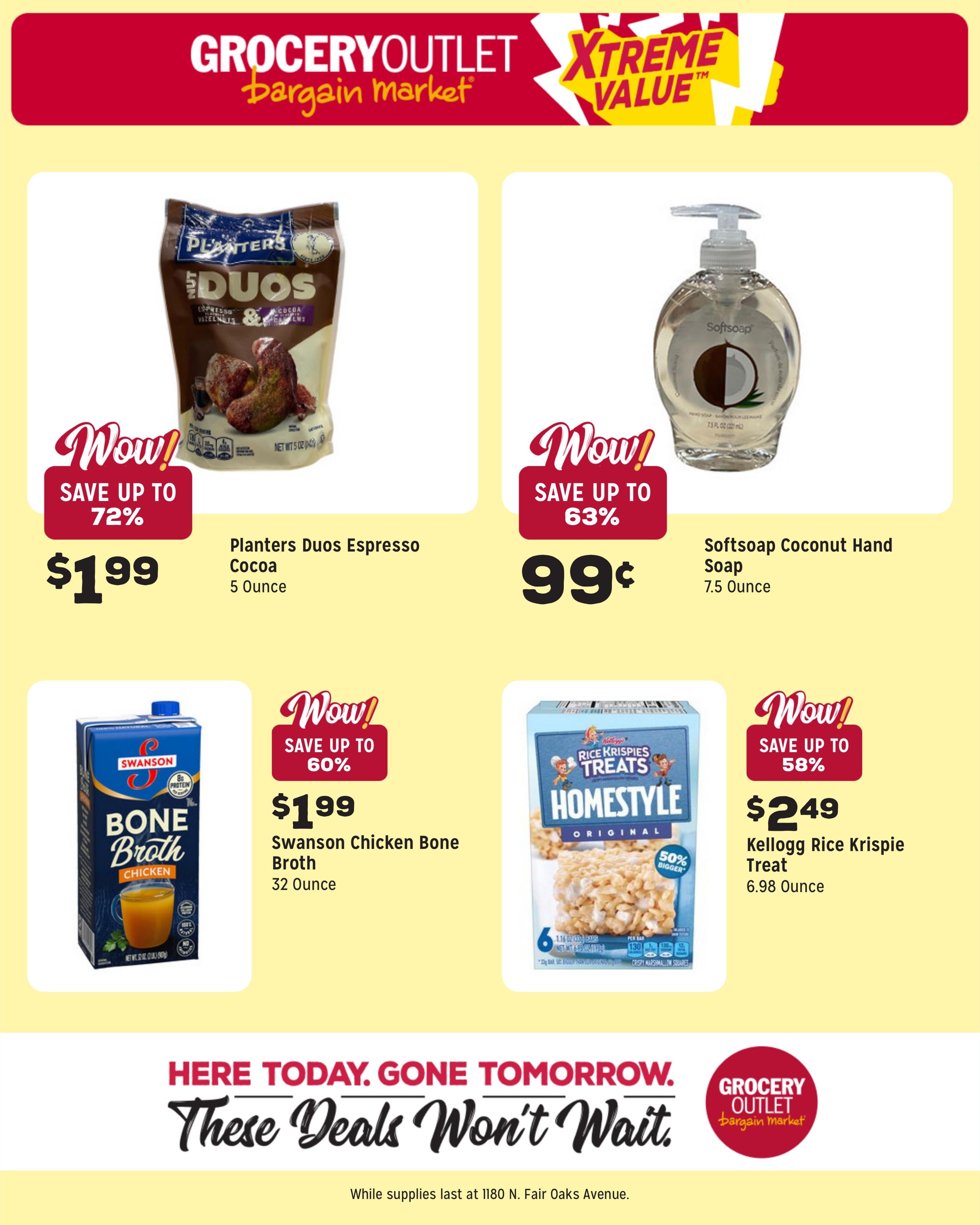 Grocery Outlet (Sunnyvale–Mountain View Area, CA) Weekly Ad August 12 - 18, 2026