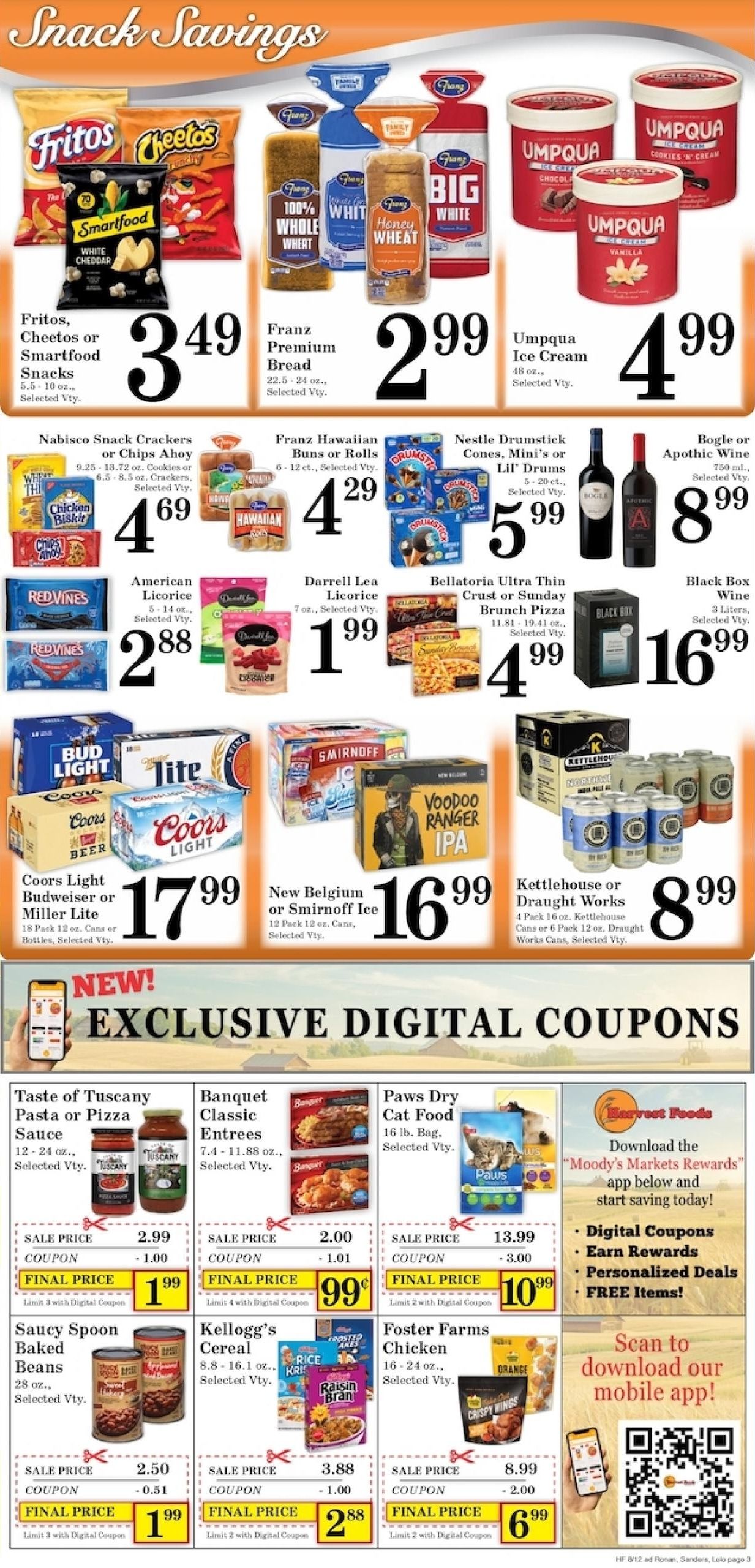 Harvest Foods (MT) Weekly Ad August 12 - 18, 2026