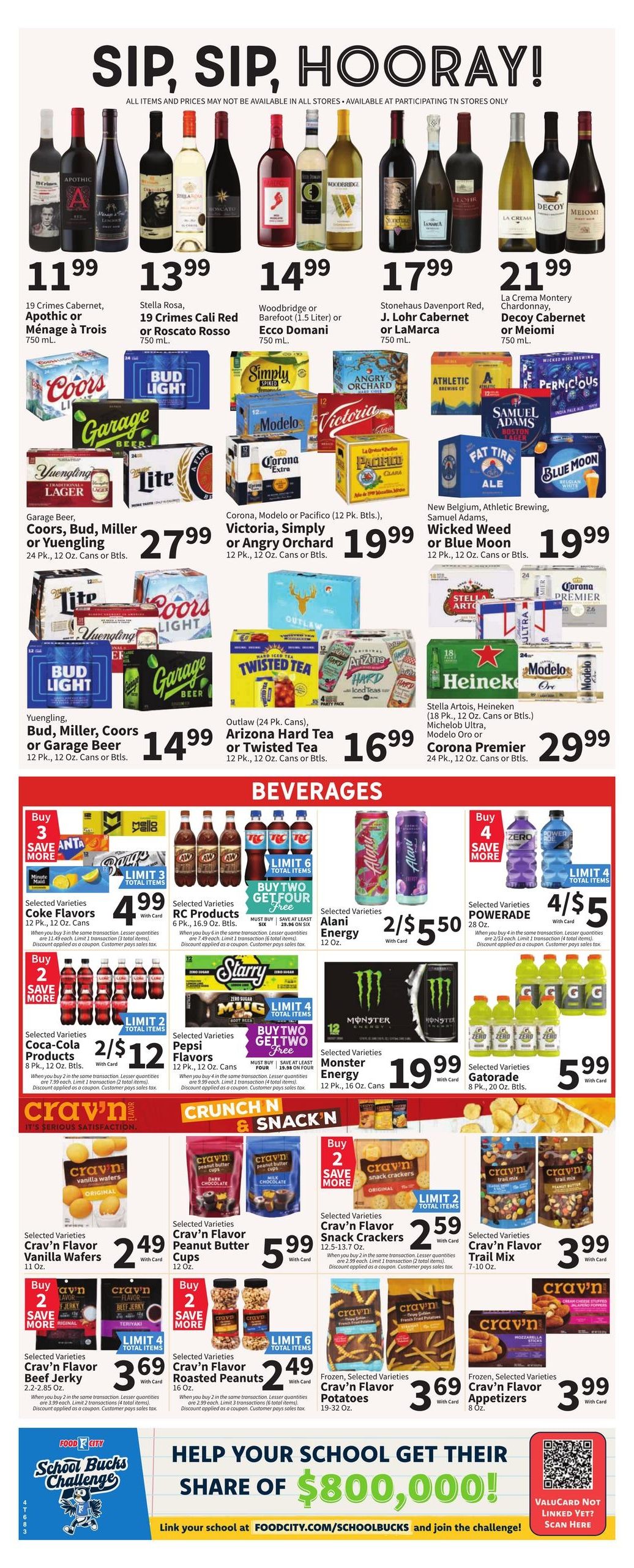 FoodCity (Livingston Area, TN) Weekly Ad August 12 - 18, 2026