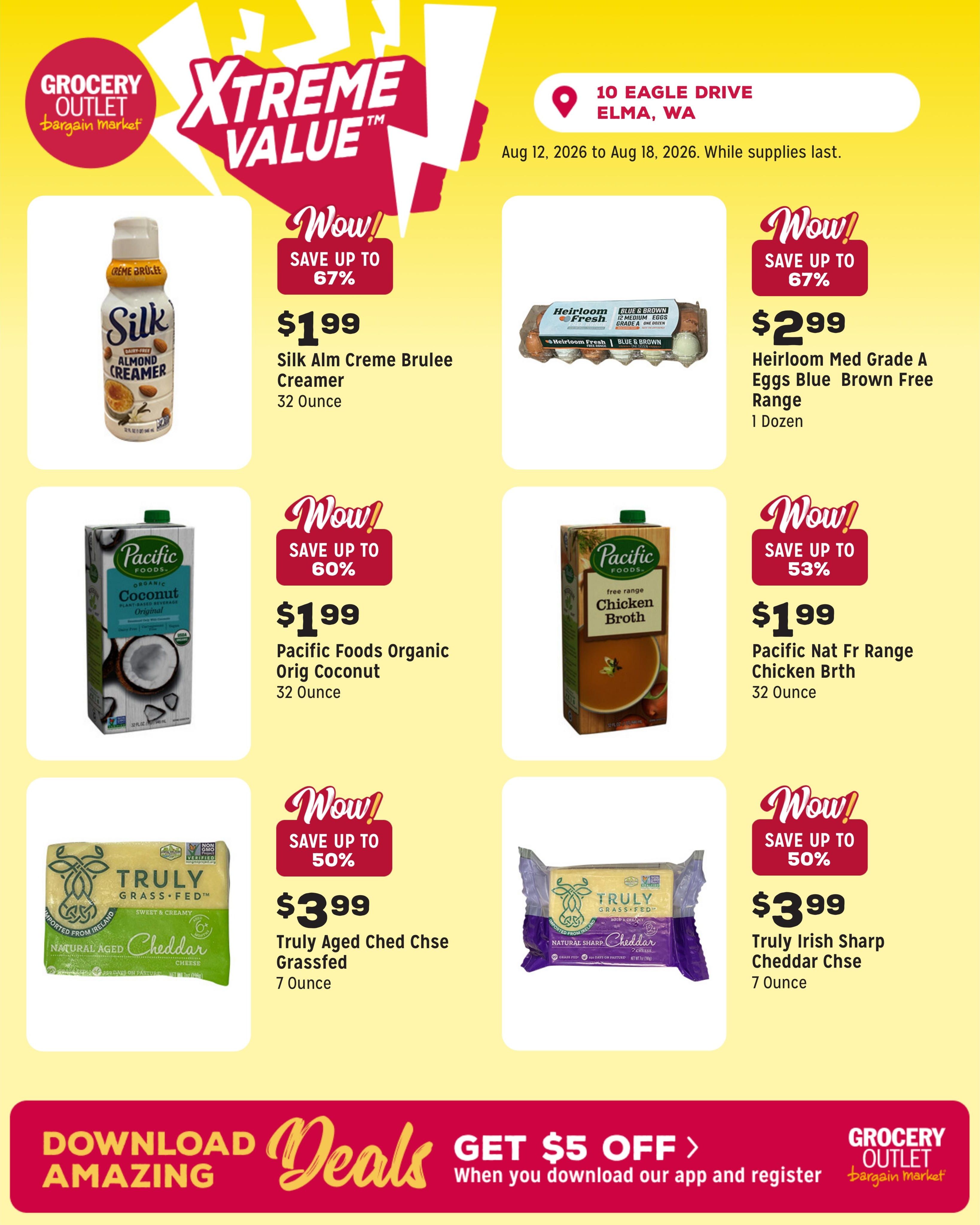 Grocery Outlet (Montesano Area, WA) Weekly Ad August 12 - 18, 2026