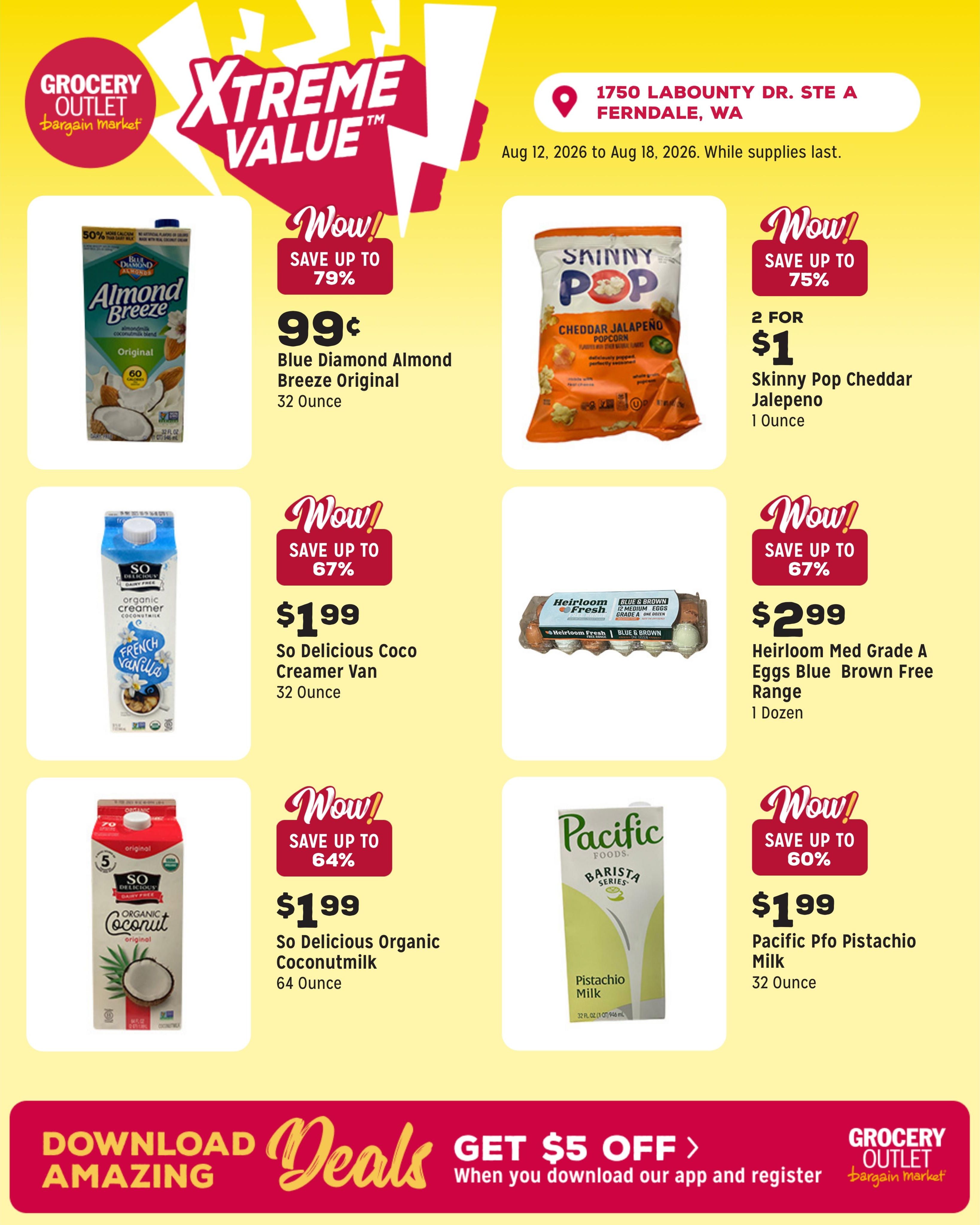 Grocery Outlet (Point Roberts Area, WA) Weekly Ad August 12 - 18, 2026
