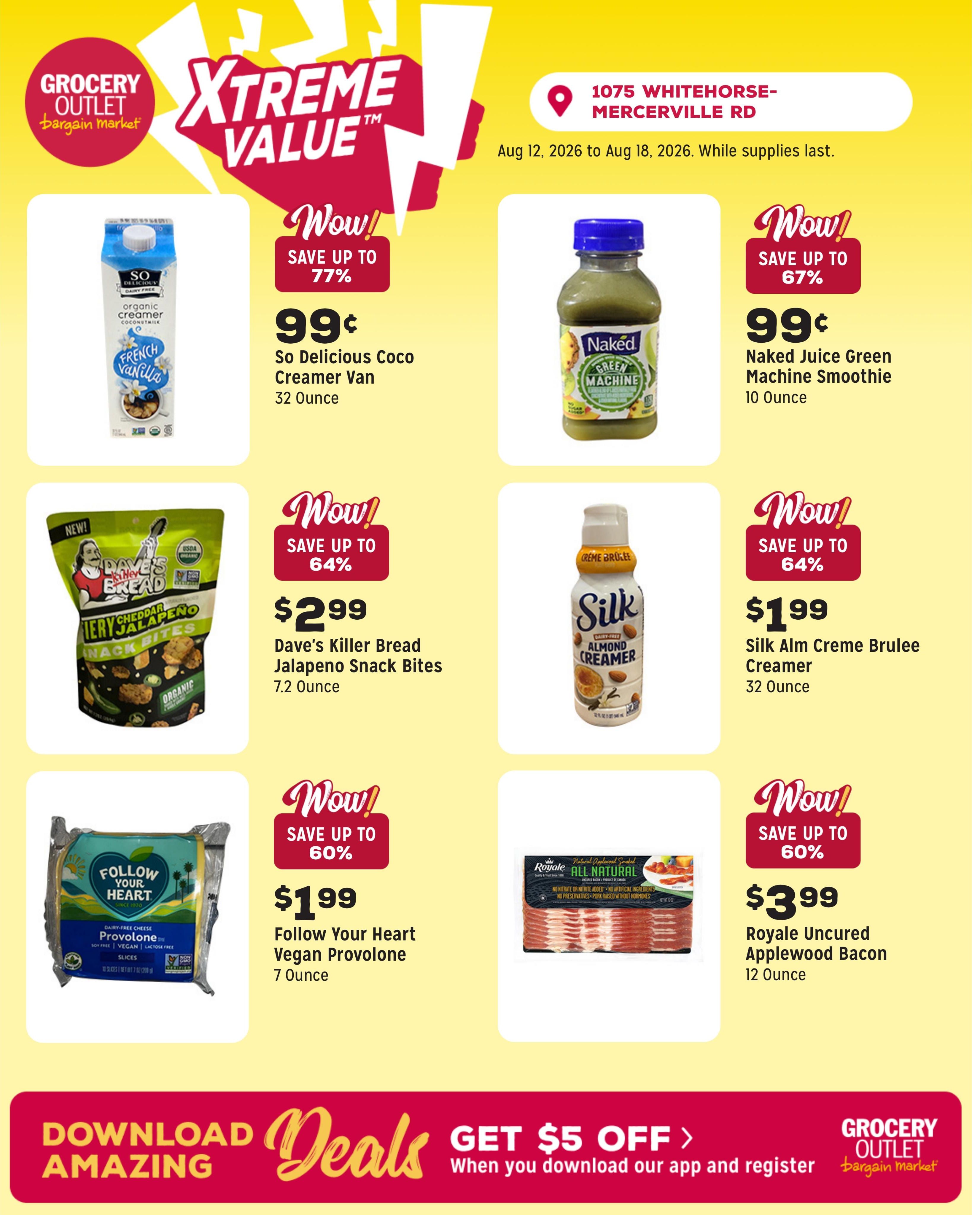 Grocery Outlet (Trenton–Lawrence Township Area, NJ) Weekly Ad August 12 - 18, 2026