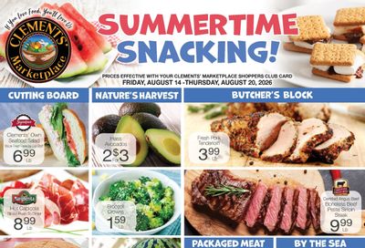 Clements' Marketplace (Plymouth, MA) Weekly Ad August 14 - 20, 2026