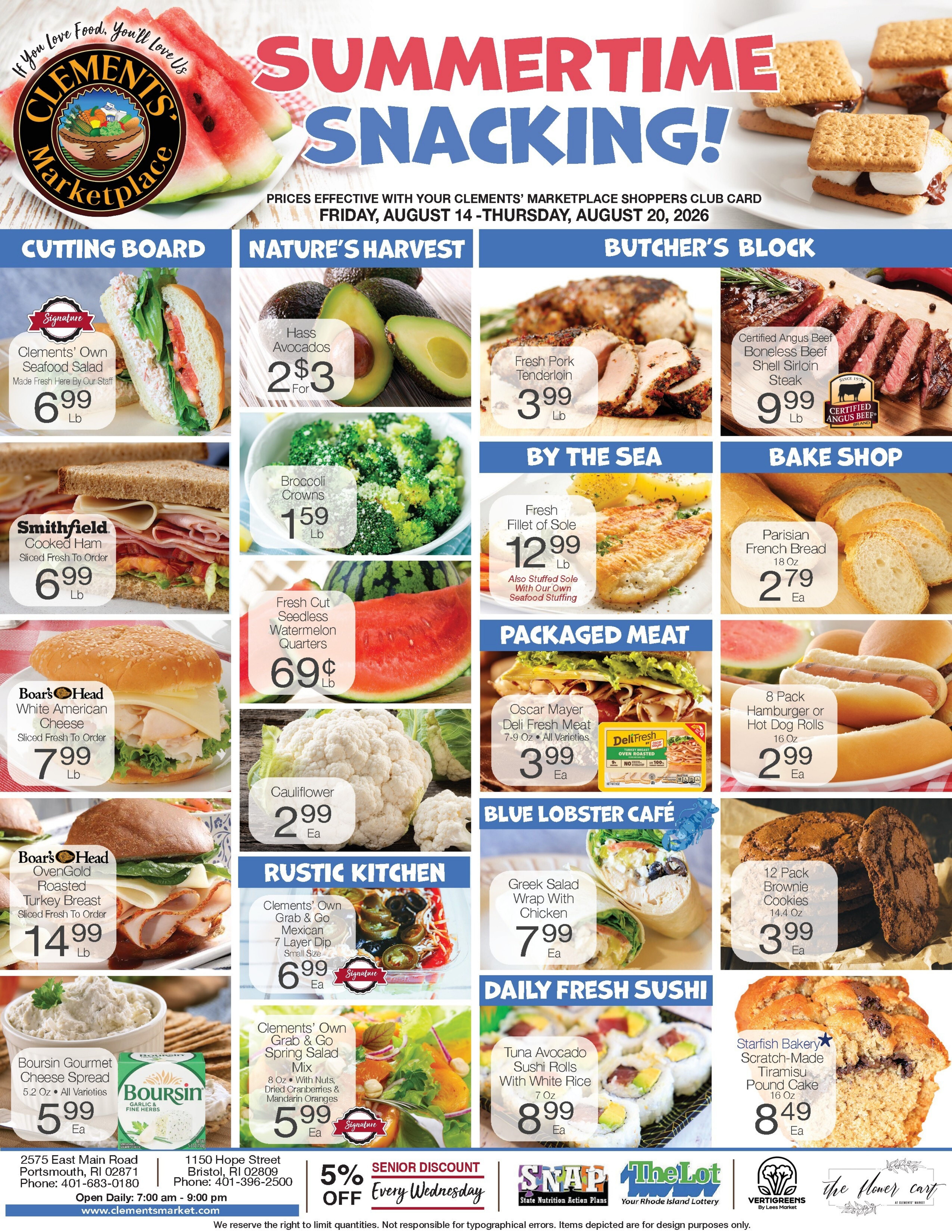 Clements' Marketplace (Rhode Island) Weekly Ad August 14 - 20, 2026