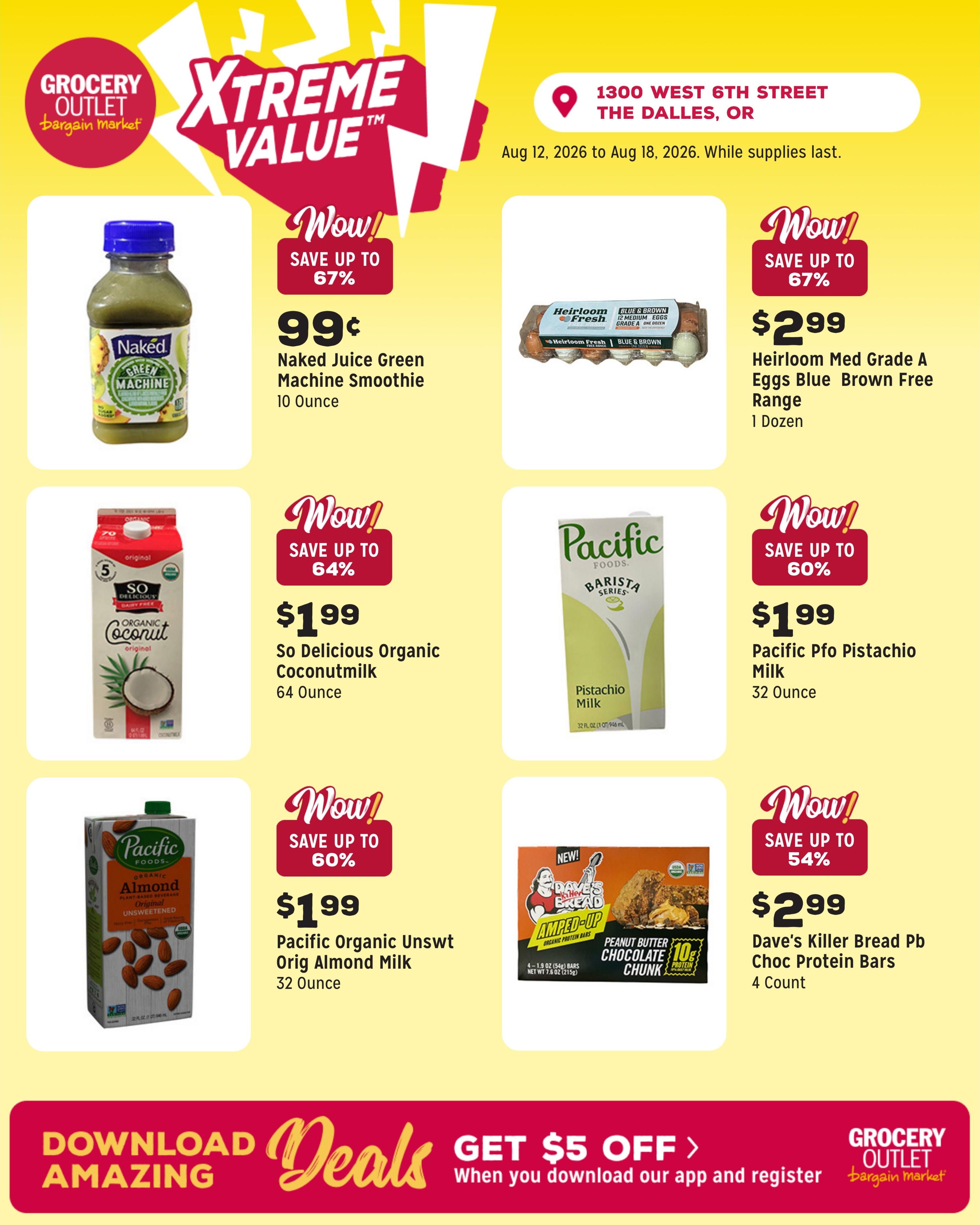 Grocery Outlet (White Salmon Area, WA) Weekly Ad August 12 - 18, 2026