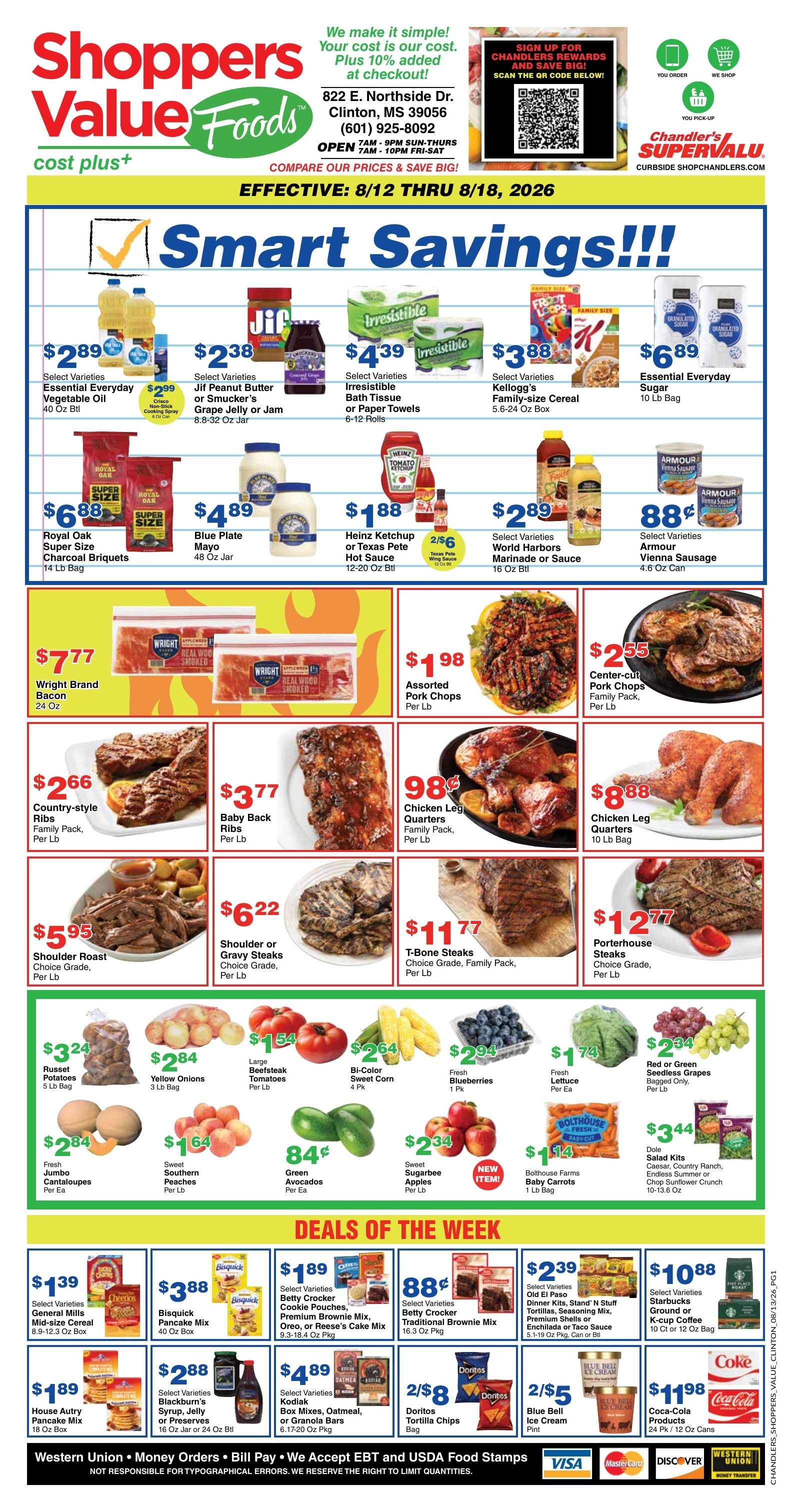 Chandler's Stores (Clinton, MS) Weekly Ad August 12 - 18, 2026
