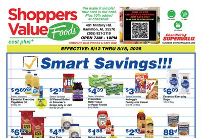 Chandler's Stores (Hamilton, AL) Weekly Ad August 12 - 18, 2026