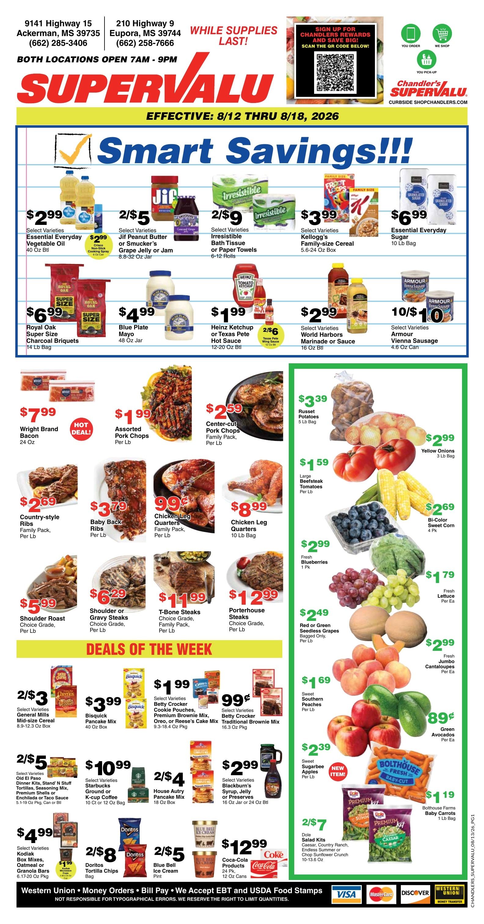 Chandler's Stores (Mississippi) Weekly Ad August 12 - 18, 2026