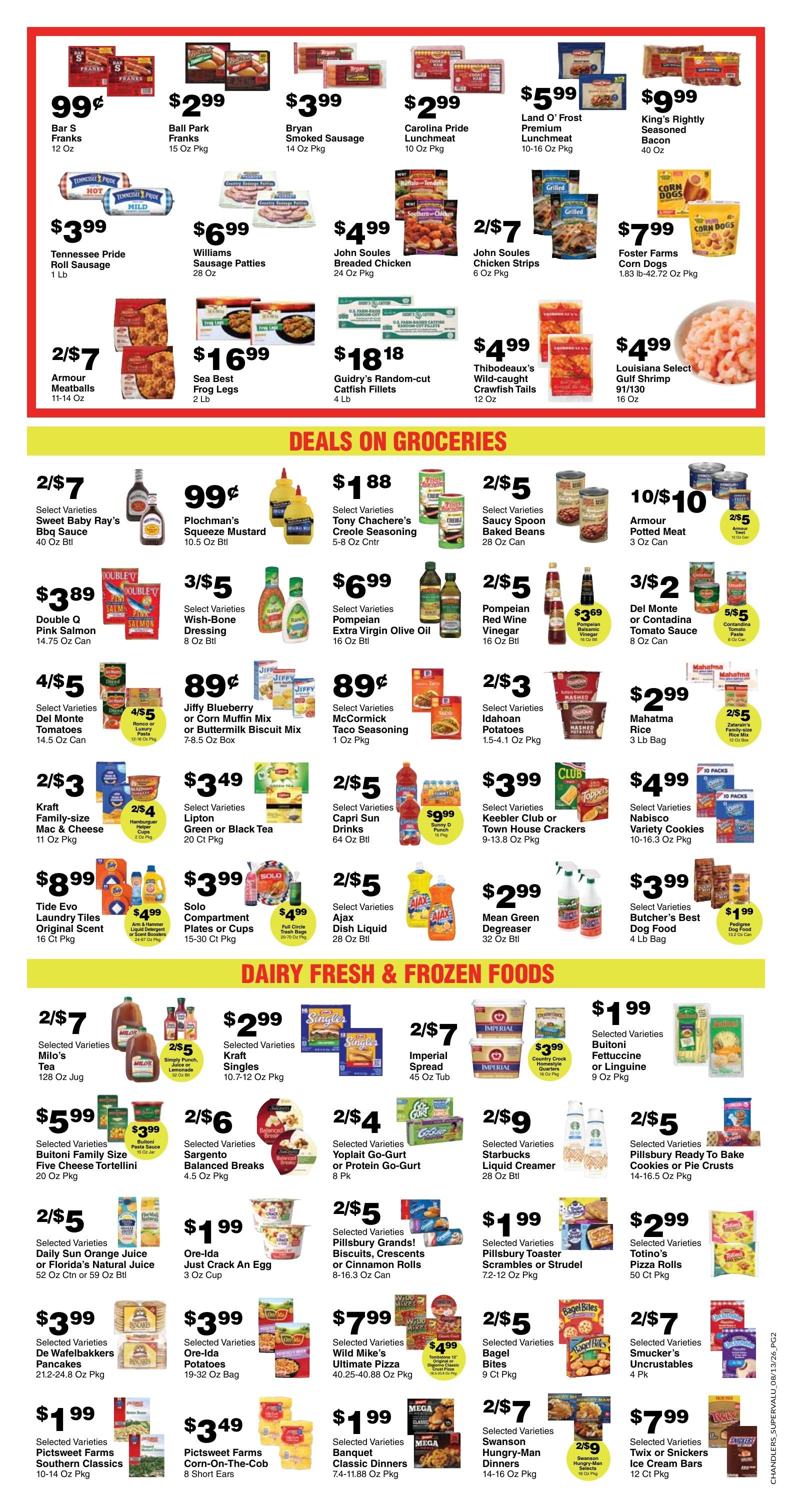Chandler's Stores (Mississippi) Weekly Ad August 12 - 18, 2026